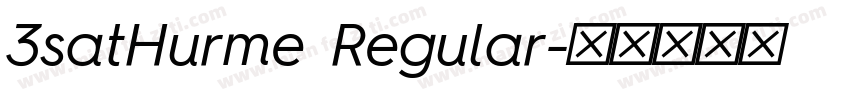 3satHurme Regular字体转换